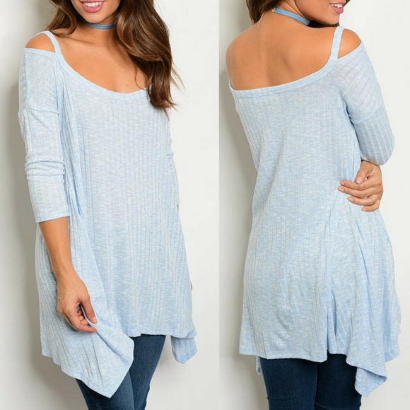 Peach Love California Tops - Light Blue Tunic Top {Peach Love}